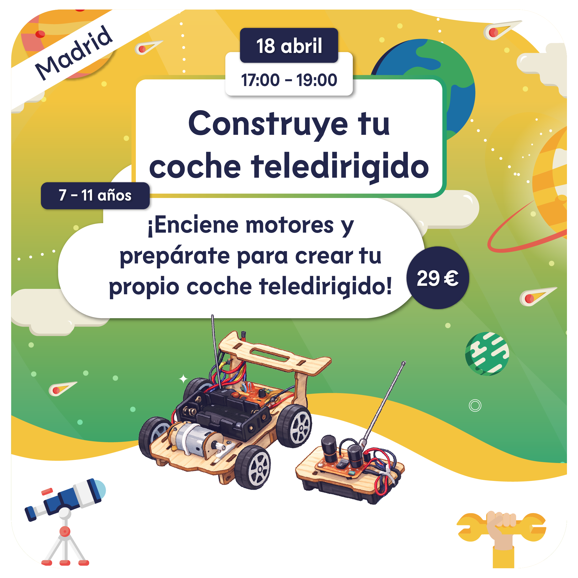 CONSTRUYE TU COCHE TELEDIRIGIDO - MADRID