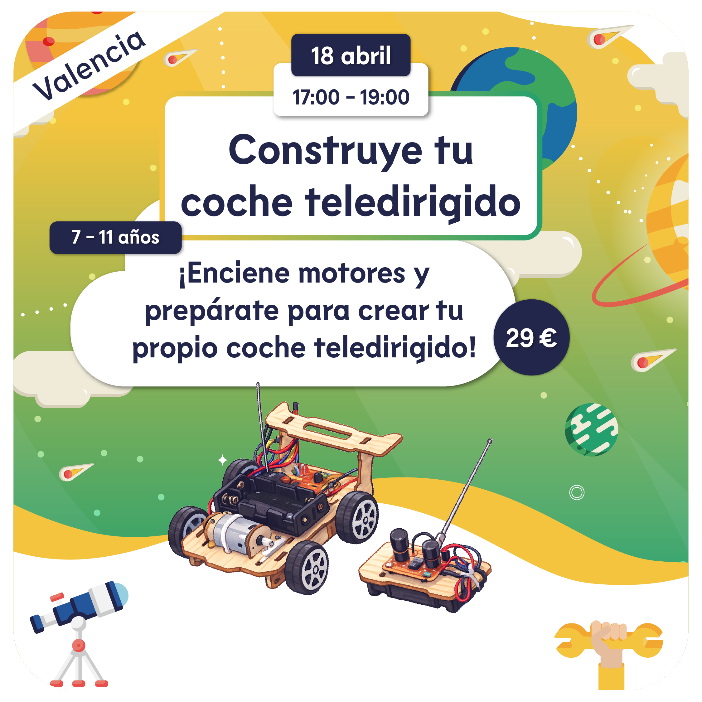 CONSTRUYE TU COCHE TELEDIRIGIDO - VALENCIA