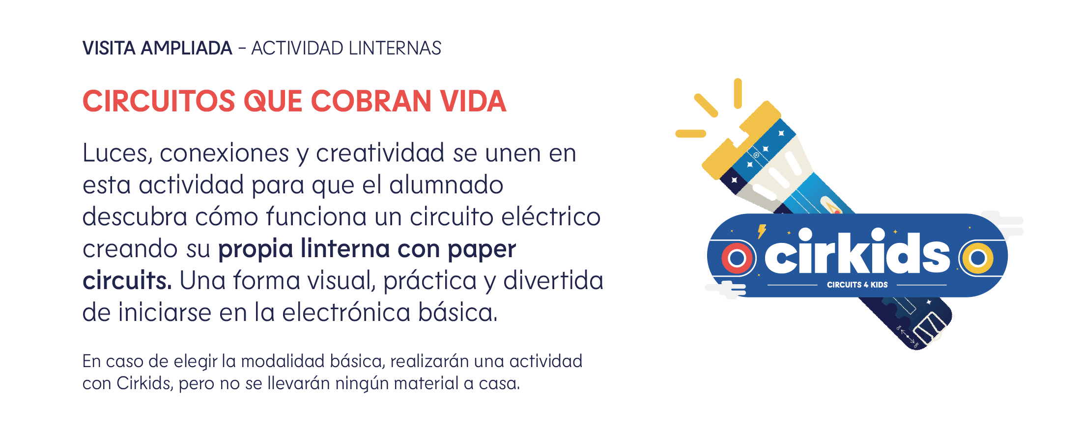 Visita ampliada - Actividad linternas